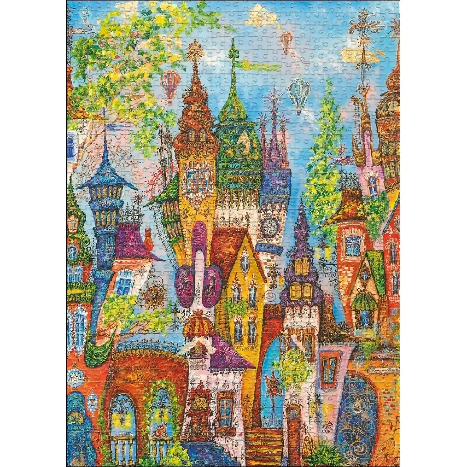 Heye - Charming Village Red Arches Jigsaw Puzzle 1000pc