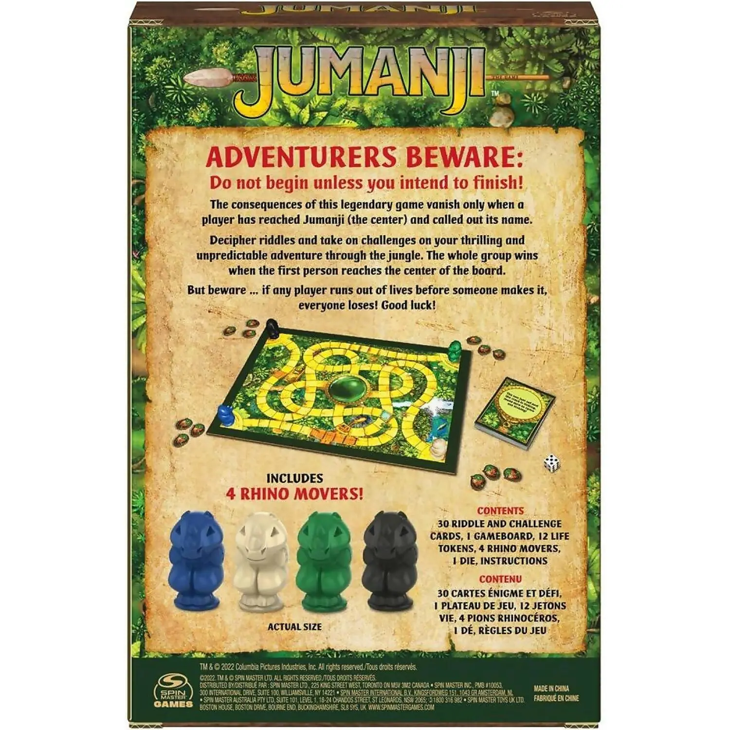 Spin Master Games - Jumanji Travel Ready To Roll Game