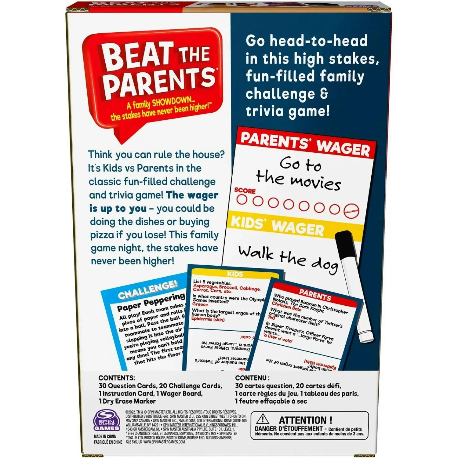 Spin Master Games - Beat The Parents Travel Ready To Roll Board Game