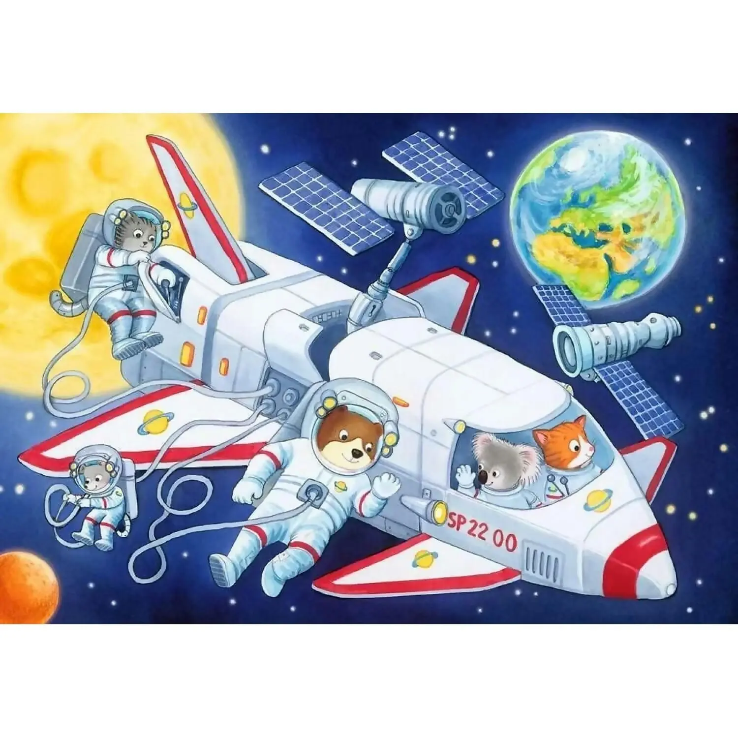 Ravensburger - Journey Through Outer Space Jigsaw Puzzle 2 X 24pc