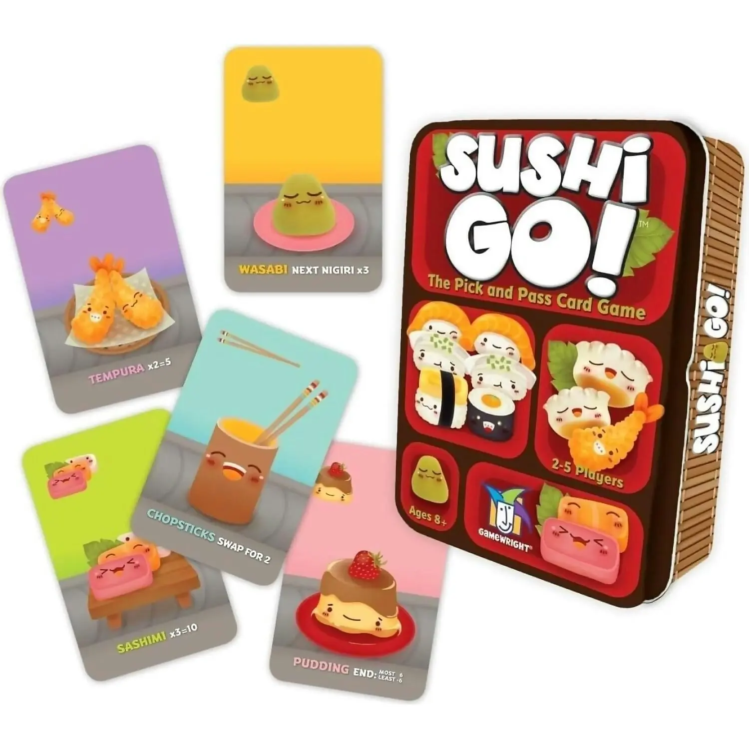 Gamewright - Sushi Go! Pick And Pass Card Game In Tin