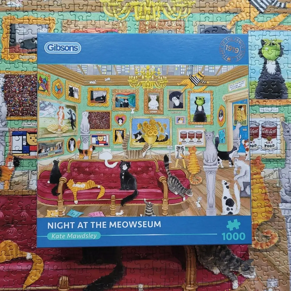 Gibsons - Night At The Meowseum - Jigsaw Puzzle 1000pc