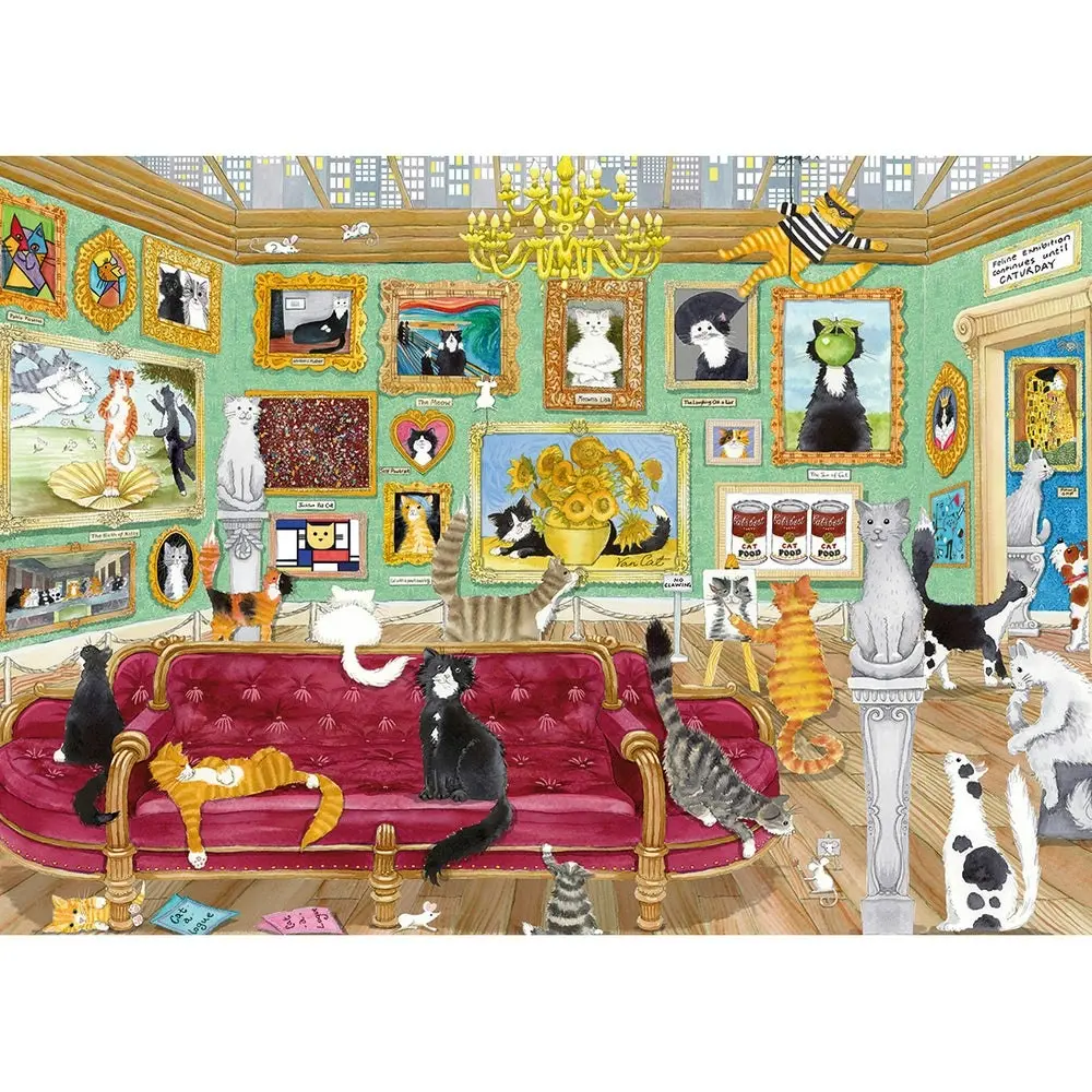 Gibsons - Night At The Meowseum - Jigsaw Puzzle 1000pc