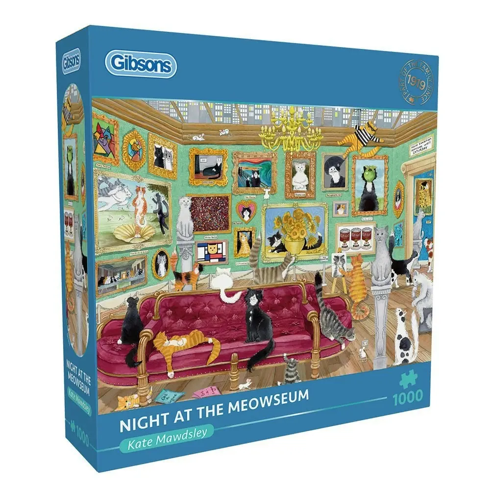 Gibsons - Night At The Meowseum - Jigsaw Puzzle 1000pc