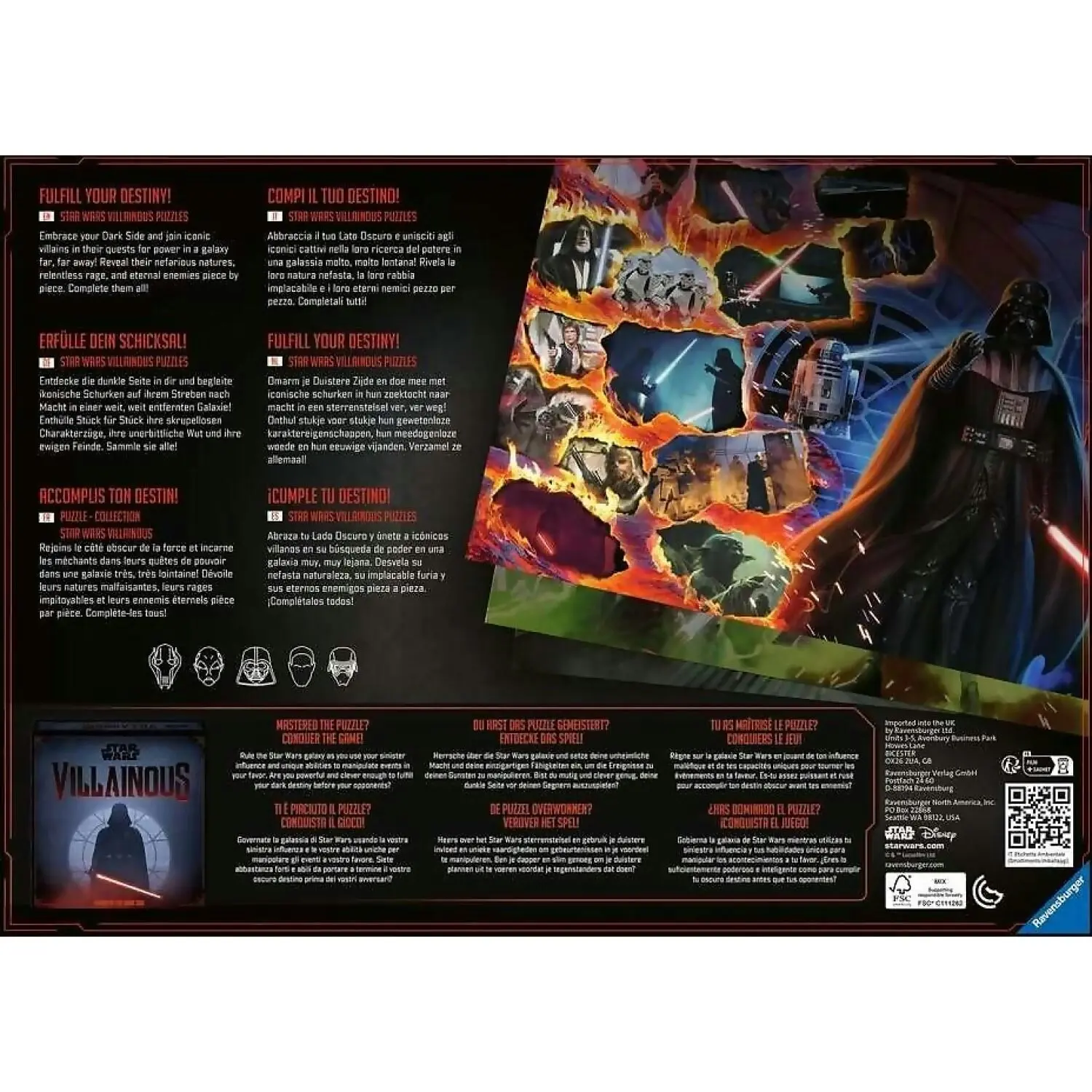 Ravensburger - Star Wars Villainous: Moff Gideon Jigsaw Puzzle 1000pc