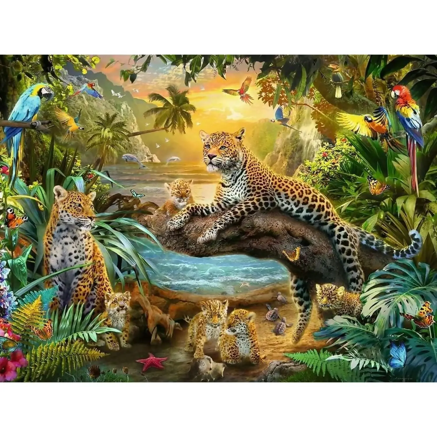 Ravensburger - Leopards In The Jungle Jigsaw Puzzle 1500pc