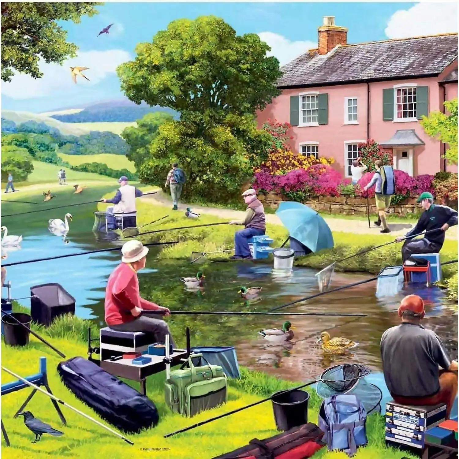 Ravensburger - Happy Days No. 7 Favourite Pastimes 4x500 Jigsaw Puzzle