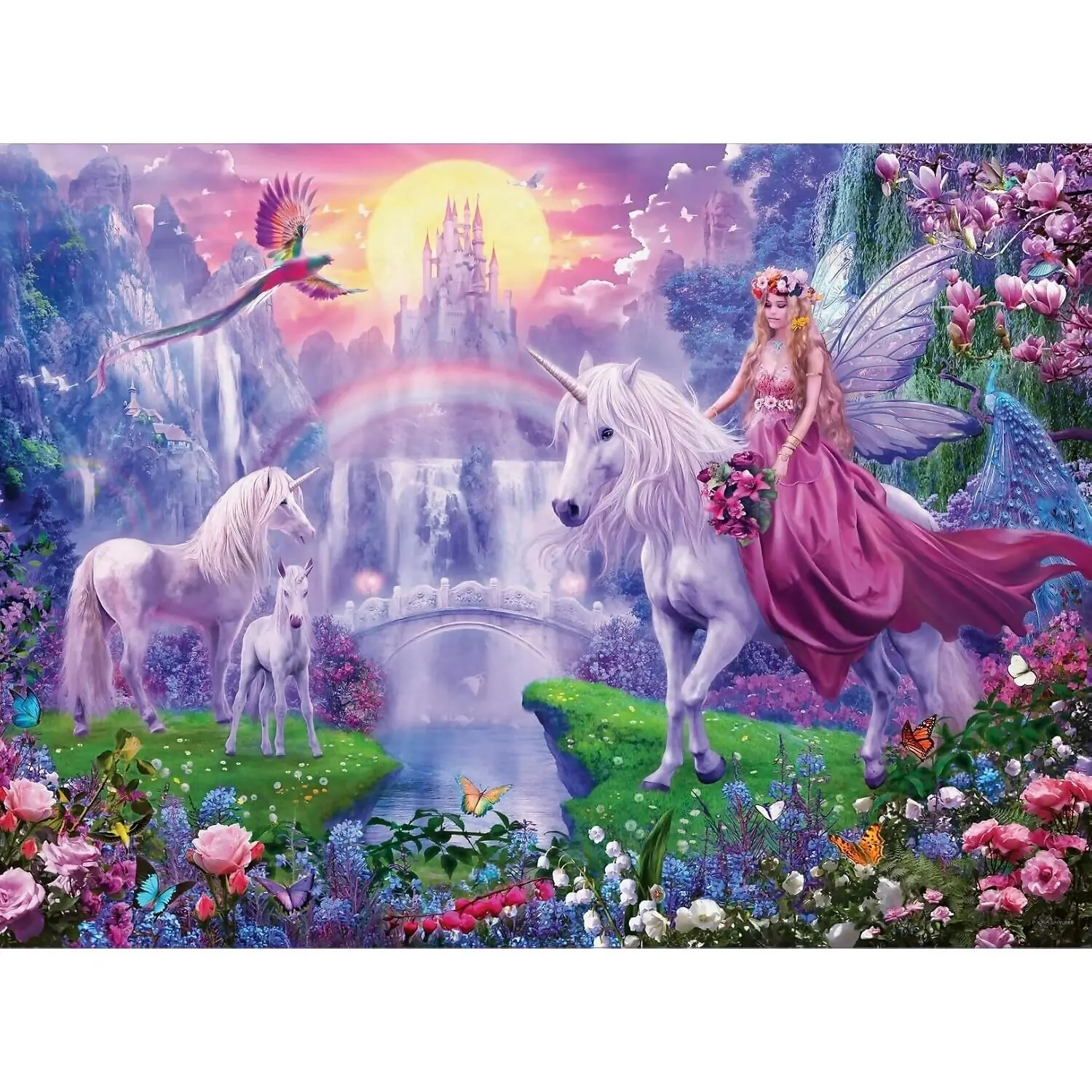 Ravensburger - Magical Unicorns Bumper Pack Jigsaw Puzzle 4 X 100pc