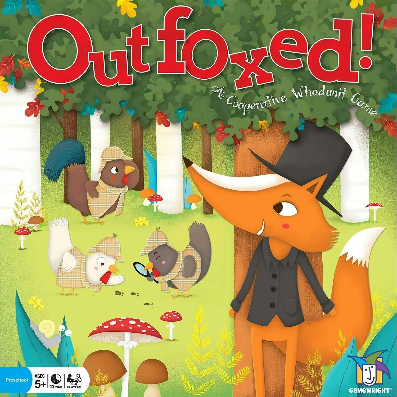 Gamewright - Outfoxed! A Cooperative Whodunit Game