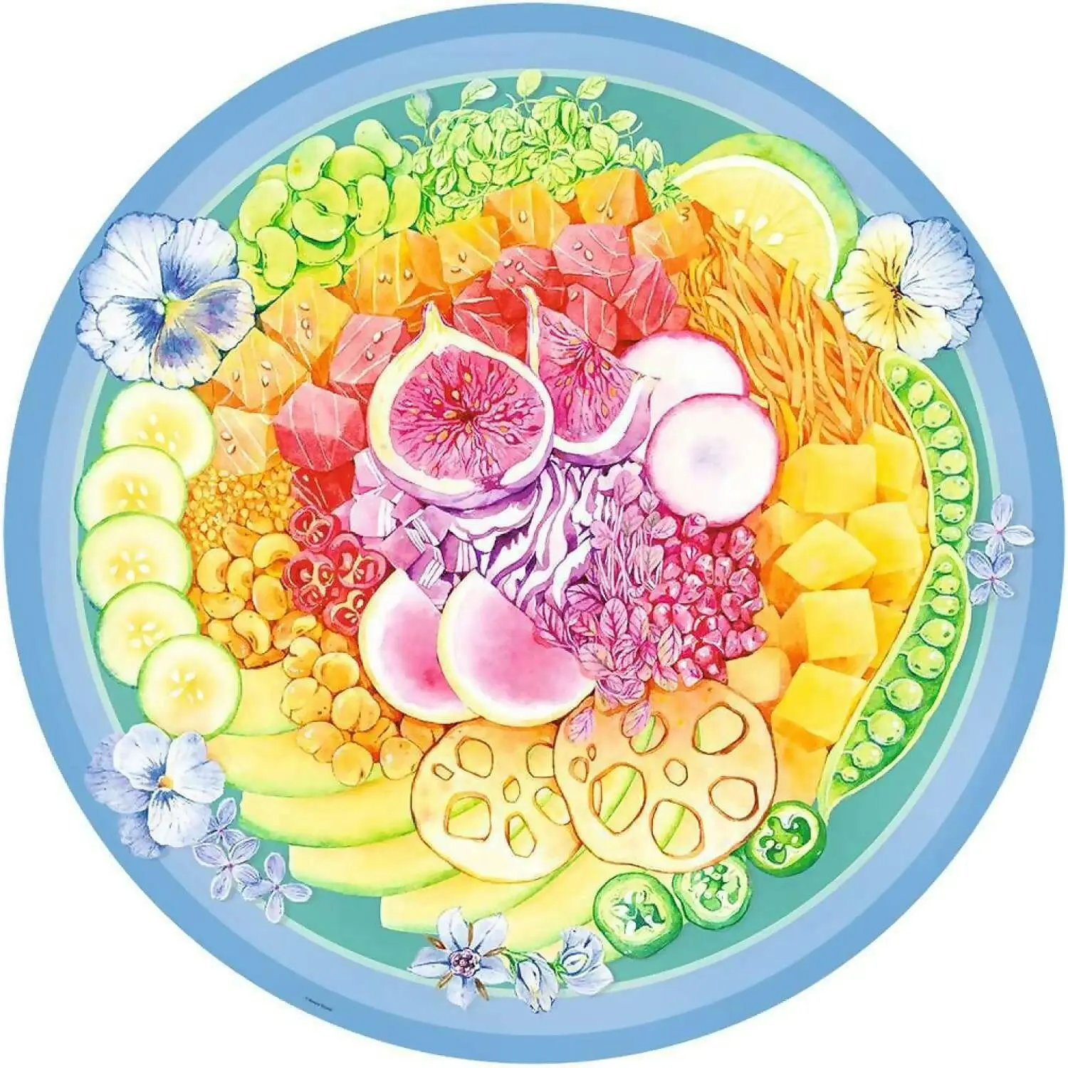 Ravensburger - Circle Of Color Poke Bowl Jigsaw Puzzle 500pc