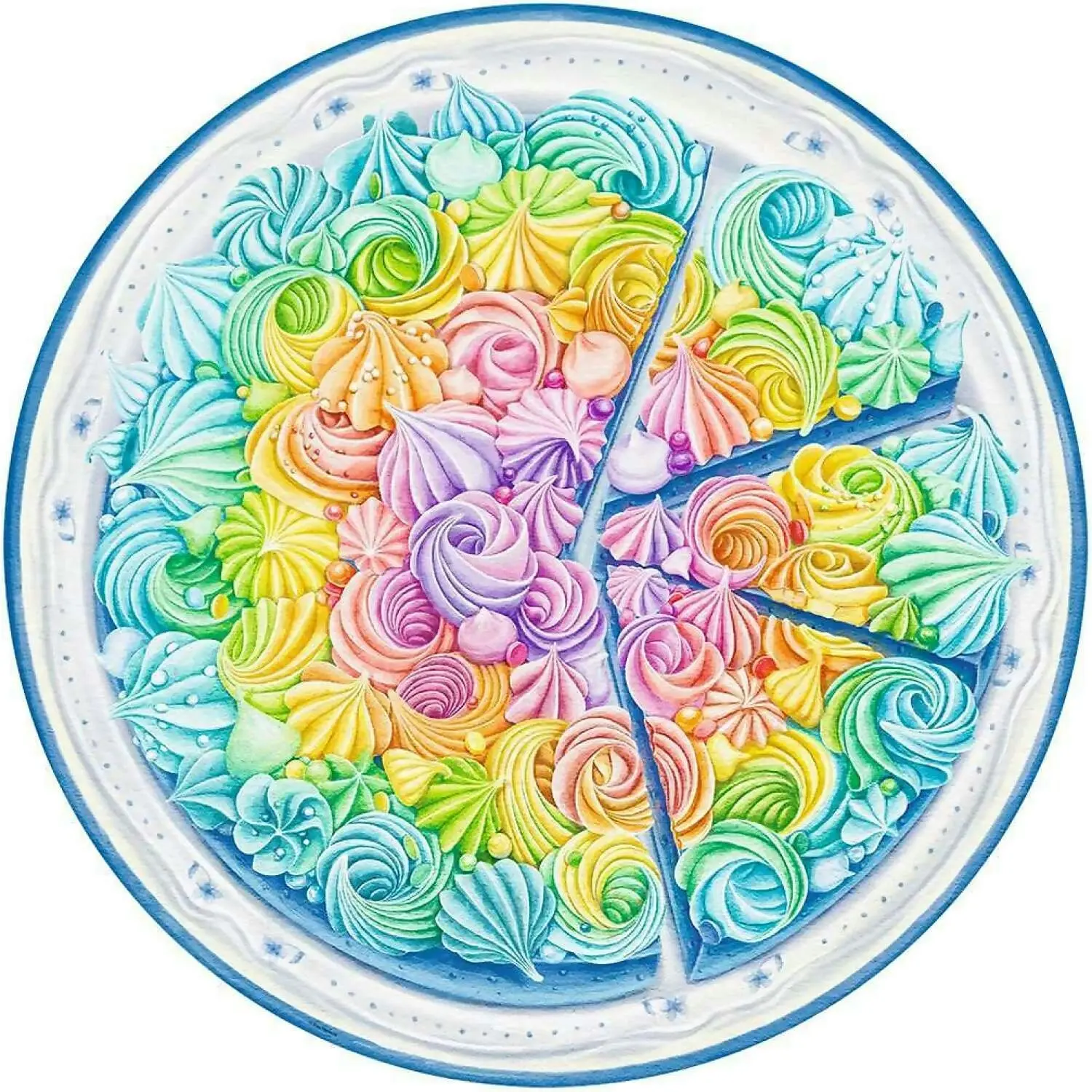 Ravensburger - Circle Of Colors Rainbow Cake Jigsaw Puzzle 500pc