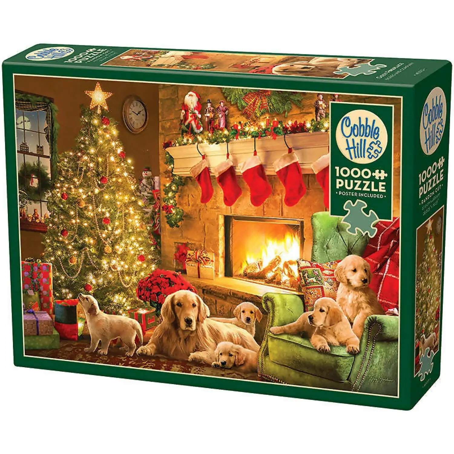 Cobble Hill - Cozy Fireplace Christmas - Jigsaw Puzzle 1000pc