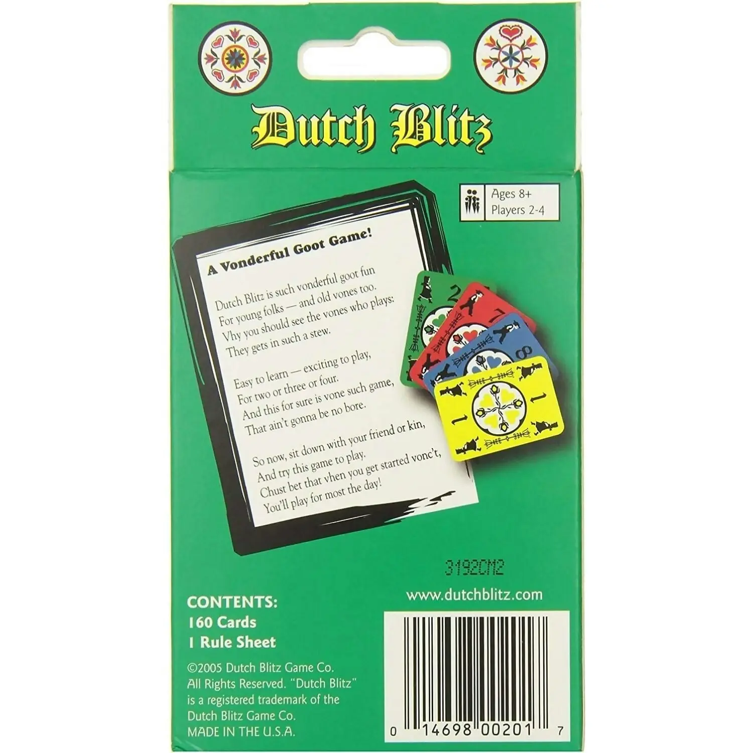 Dutch Blitz - A Vonderful Goot Game! Playing Cards