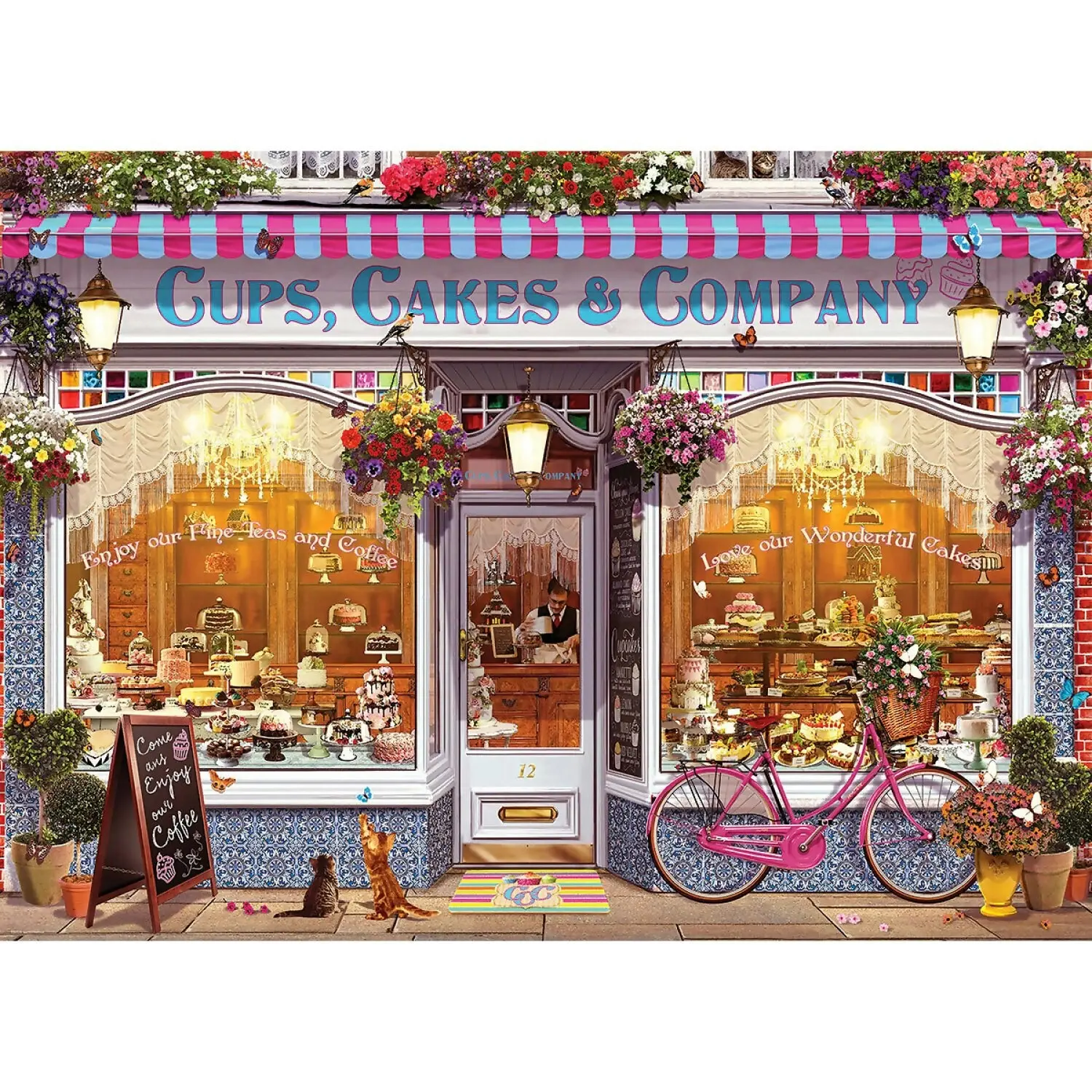 Eurographics - Cups Cakes & Company - Jigsaw Puzzle 1000pc