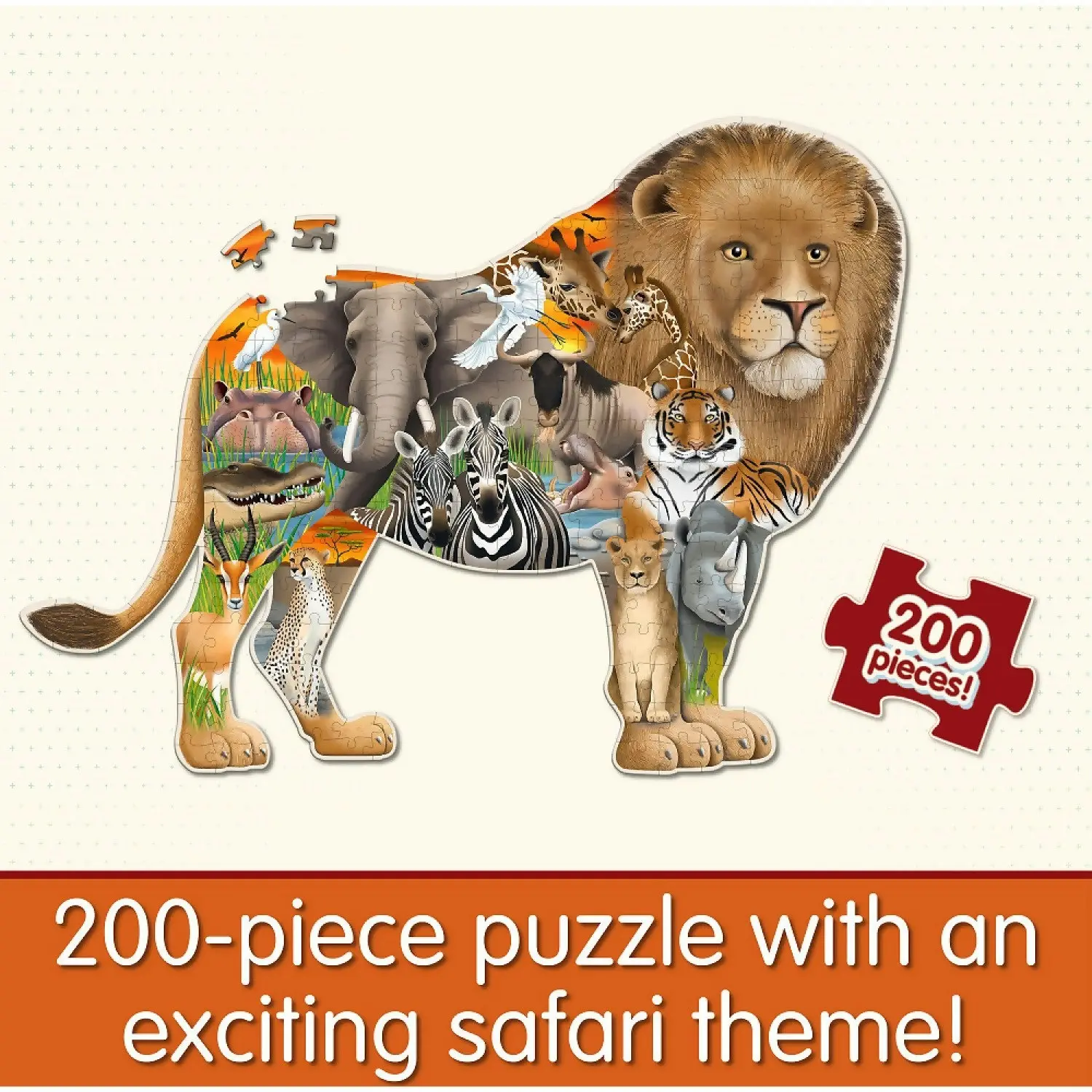 WILDLIFE WORLD - Safari Jigsaw Puzzle 200pc