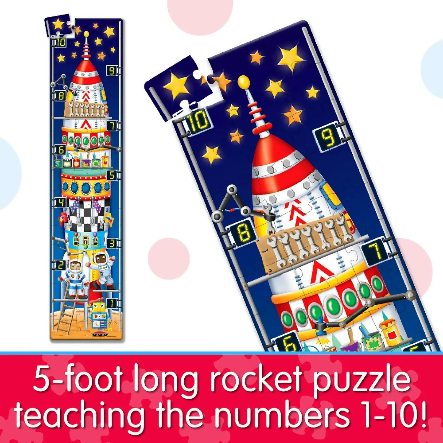 U Games - Long & Tall Puzzles 123 Rocketship - The Learning Journey