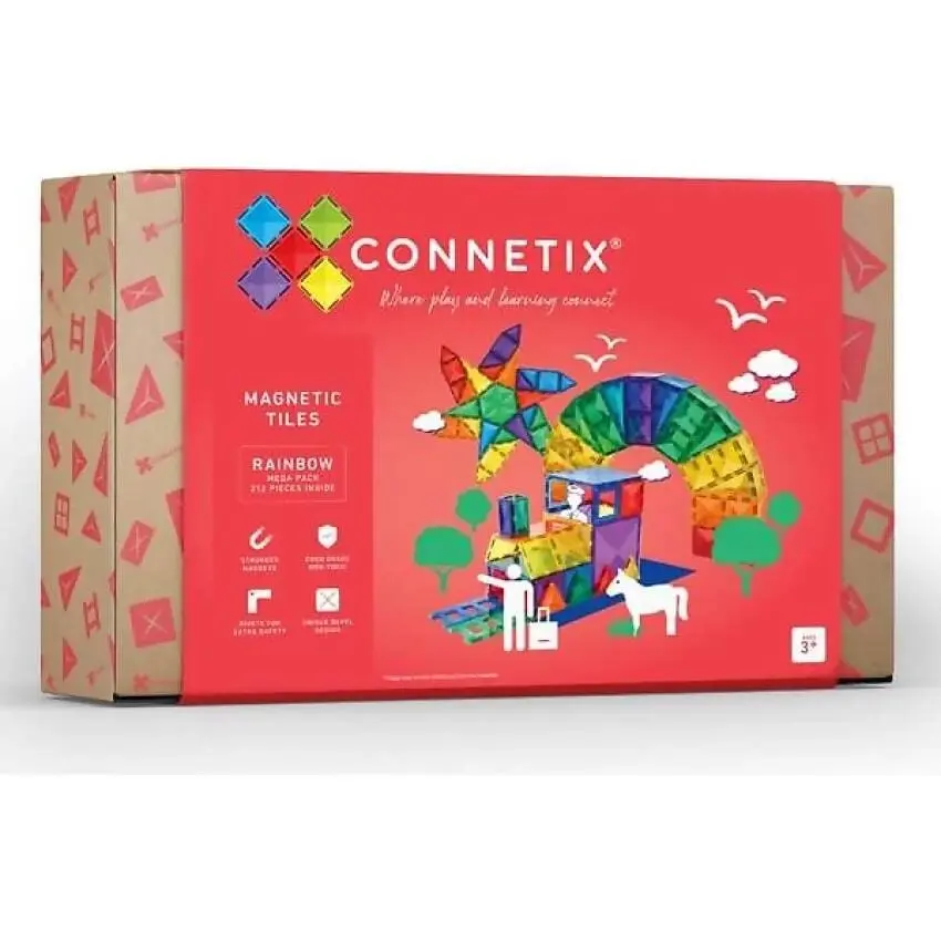 Connetix - Magnetic Tiles Rainbow Mega Pack 212pc