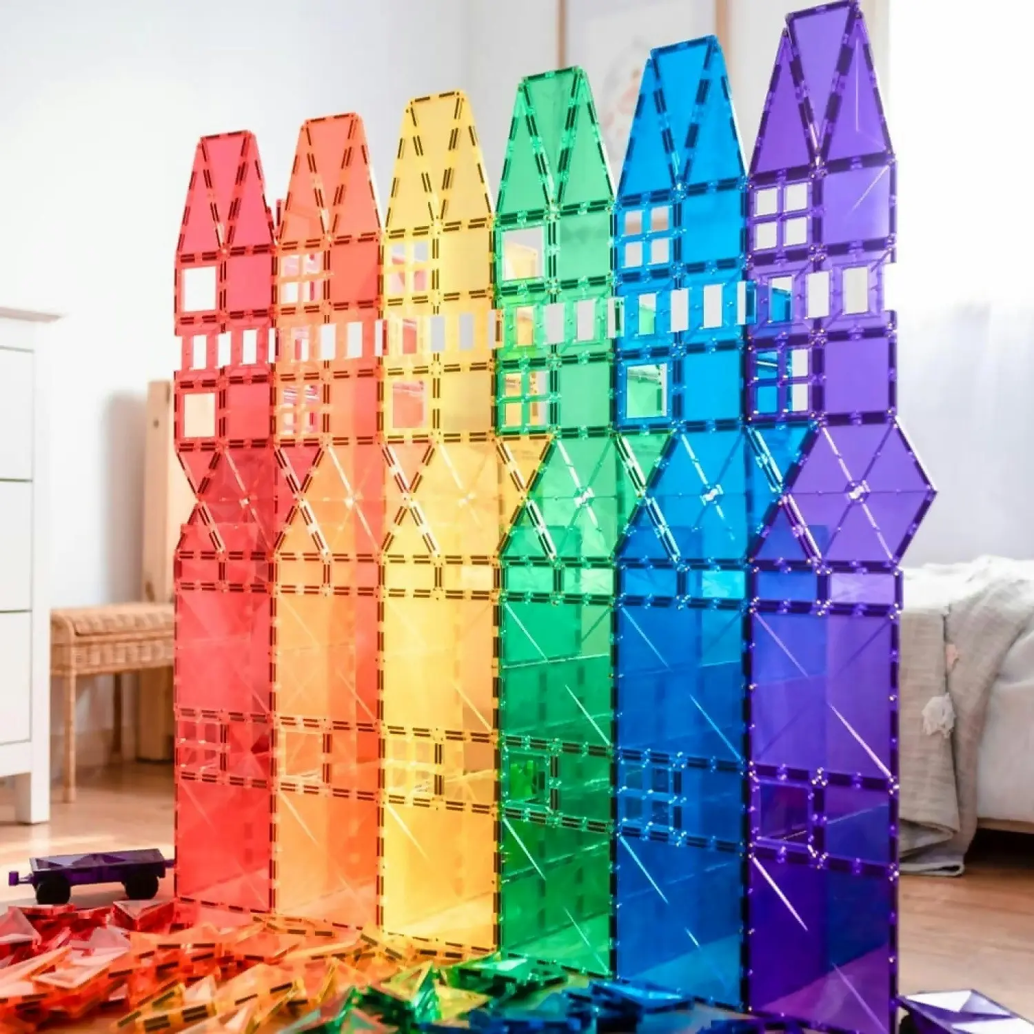 Connetix - Magnetic Tiles Rainbow Mega Pack 212pc