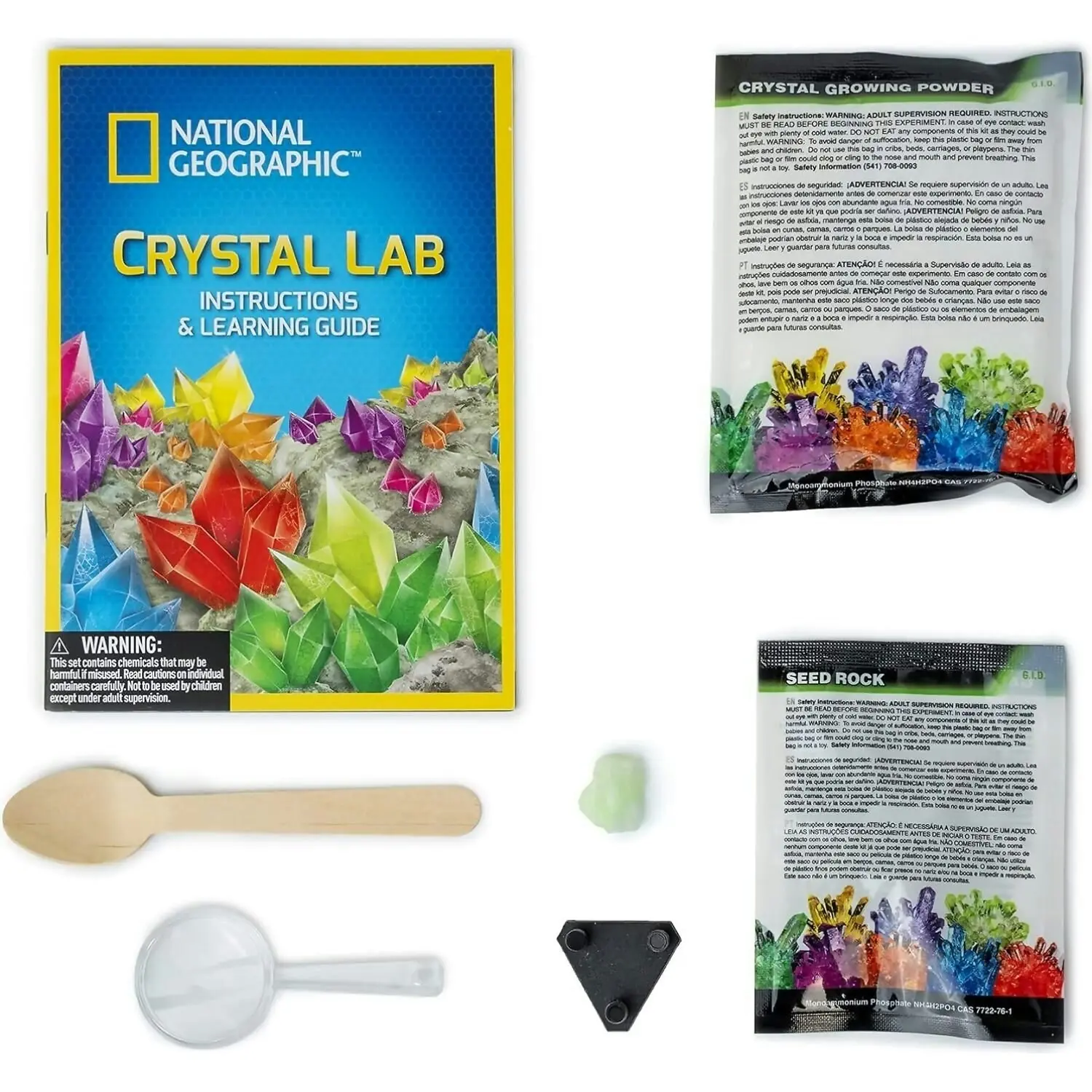 U Games - National Geographic Glow In Dark Green Crystal Lab