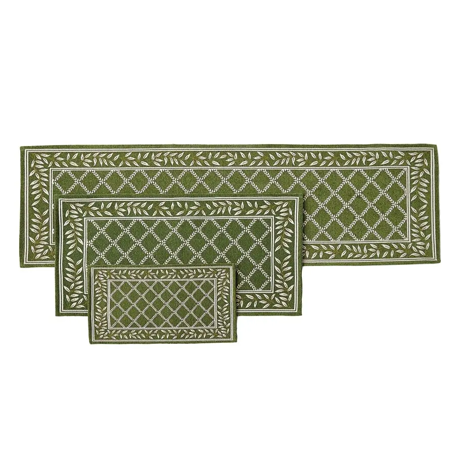 Lattice Leaf Mat Set/3