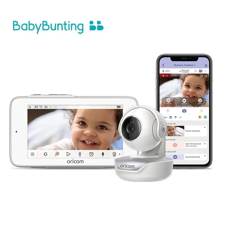 Oricom 5&rdquo; Smart OBH36T HD Touchscreen Nursery Pal Premium Baby Monitor