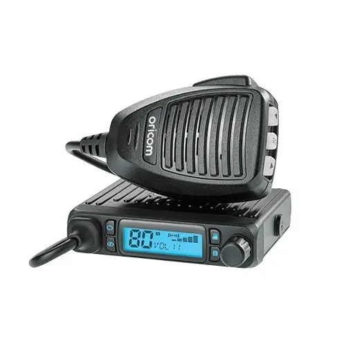 Oricom DTX4300VP Bundle Pack - DTX4300 IP54 Micro Size 5 Watt UHF CB Radio AND ANU220 6.5dBi Black UHF CB Antenna