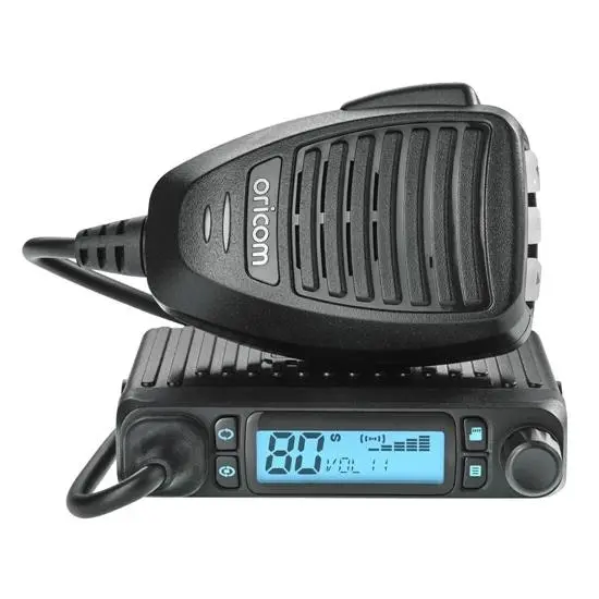 Oricom DTX4300VP Bundle Pack - DTX4300 IP54 Micro Size 5 Watt UHF CB Radio AND ANU220 6.5dBi Black UHF CB Antenna