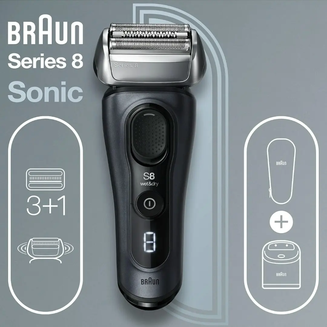 Braun Series 8, Electric Shaver with Precision Trimmer - Refurbished