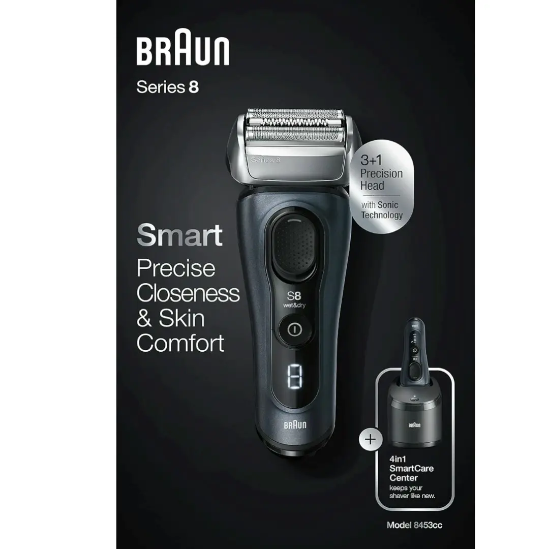 Braun Series 8, Electric Shaver with Precision Trimmer - Refurbished