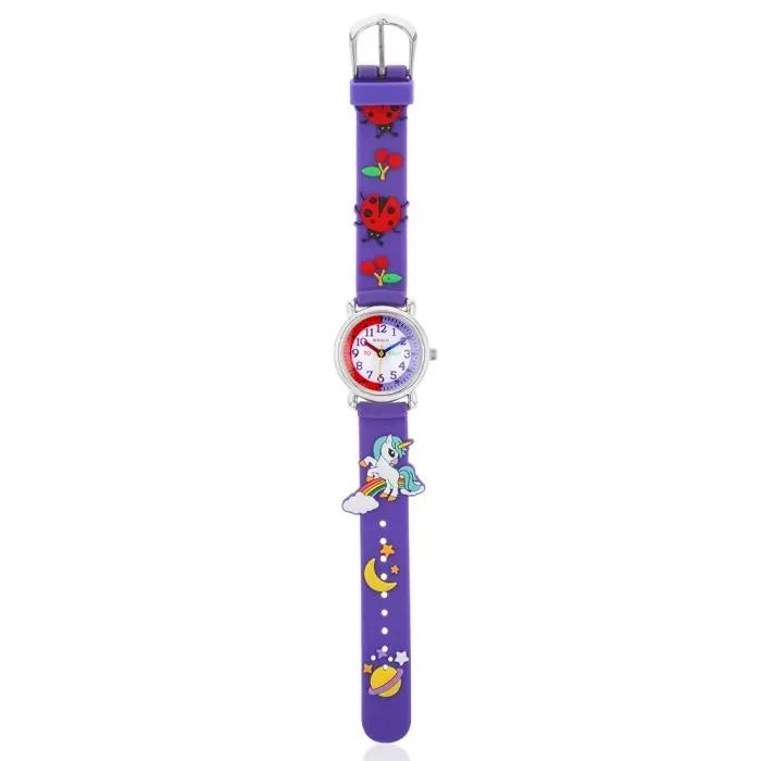 Ecc Purple Beetles Strap Kids Watch