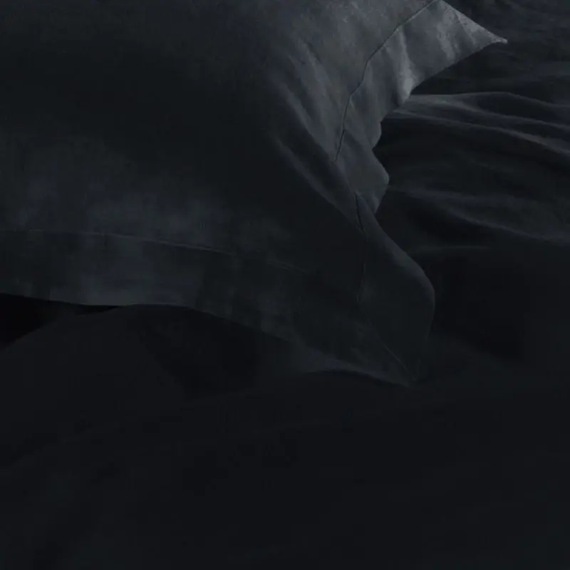 1000Tc Tailored Double Size Duvet Quilt Cover Set - Charcoal