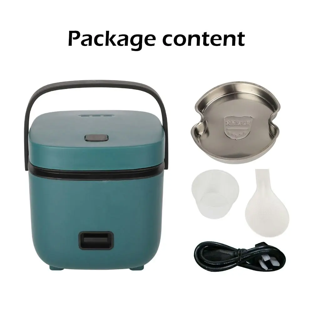 1.2L Mini Rice Cooker Travel Small Non-Stick Pot For Cooking Soup Stews - One Size