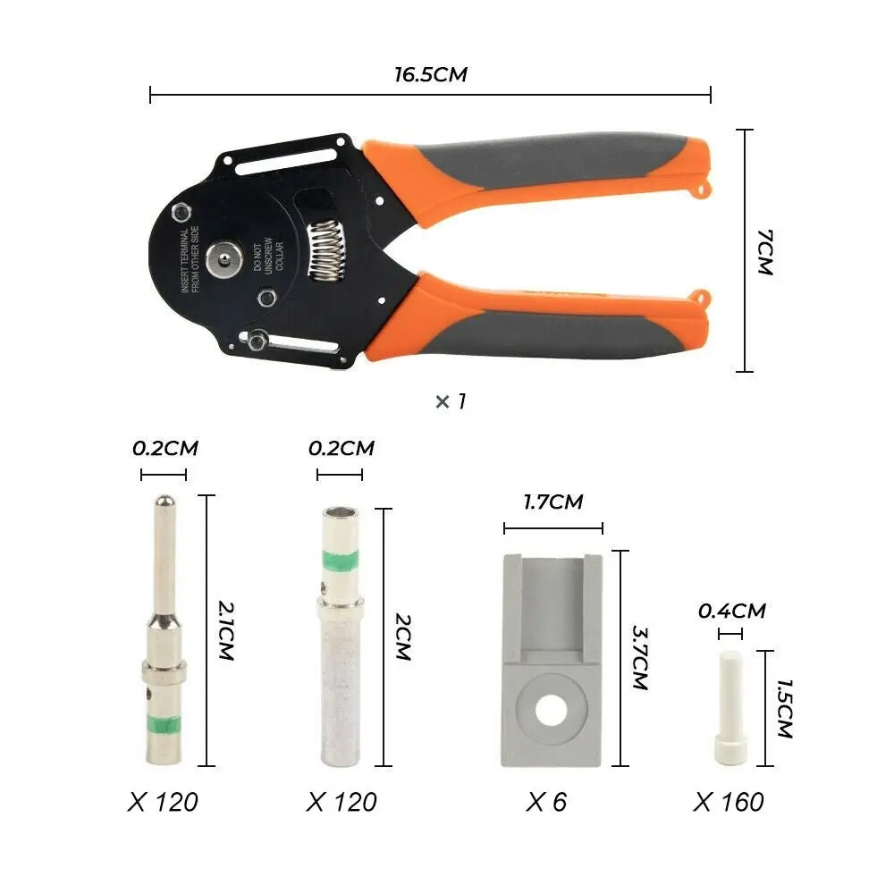 600Pcs Deutsch Dt Connector Plug Kit With Genuine Crimp Tool Auto Marine - One Size