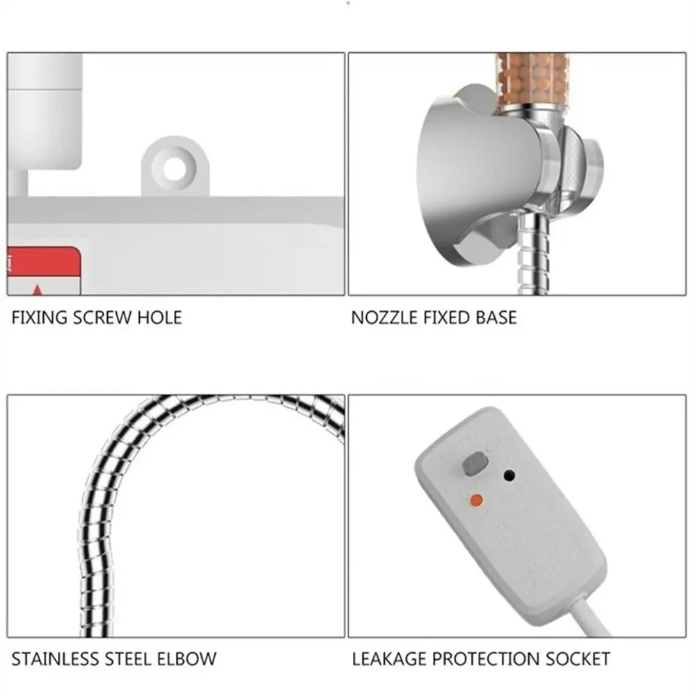 Tankless Instant Electric Hot Water Heater System Shower