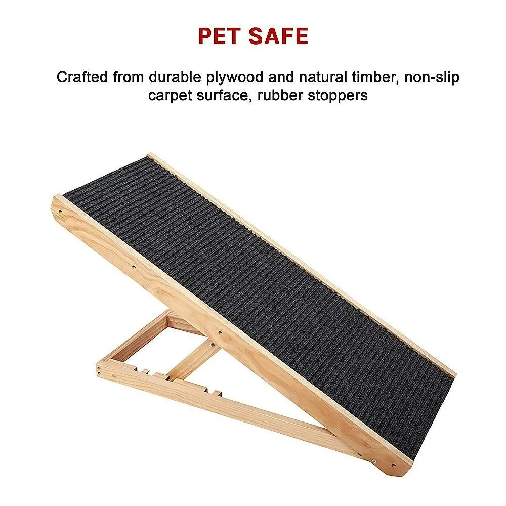 Dog Ramp Pet Adjustable Heights Portable - One Size