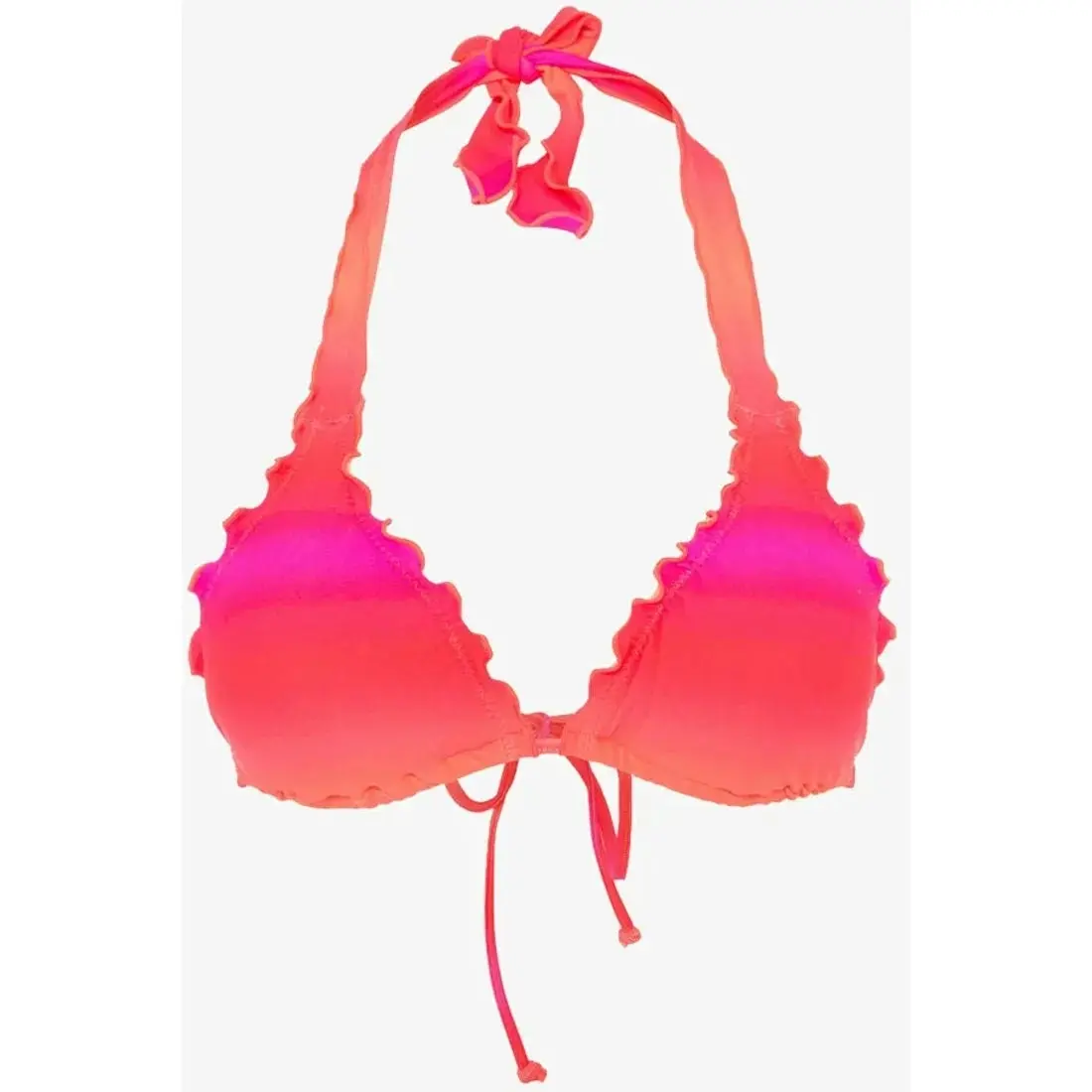 Seafolly Miami Slide Tri Bikini Top - Neon Melon