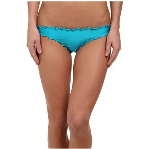 Seafolly Shimmer Mini Hipster Bikini Bottoms - Eden Blue