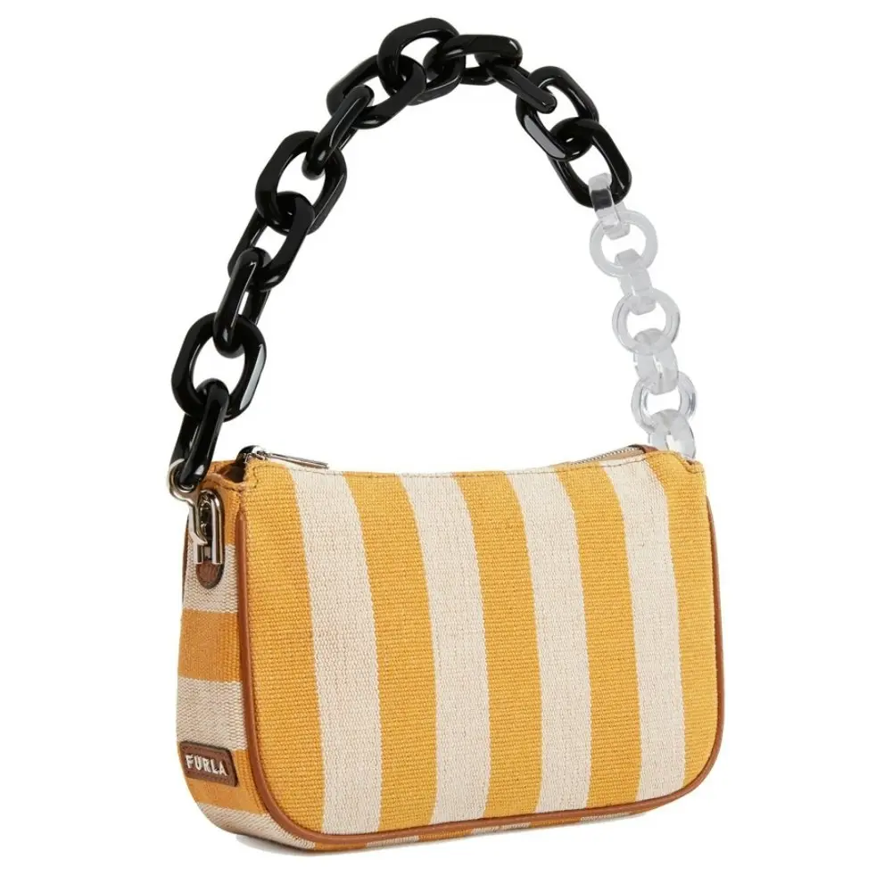 Furla 'moon' Shoulder Bag - Burnt Yellow