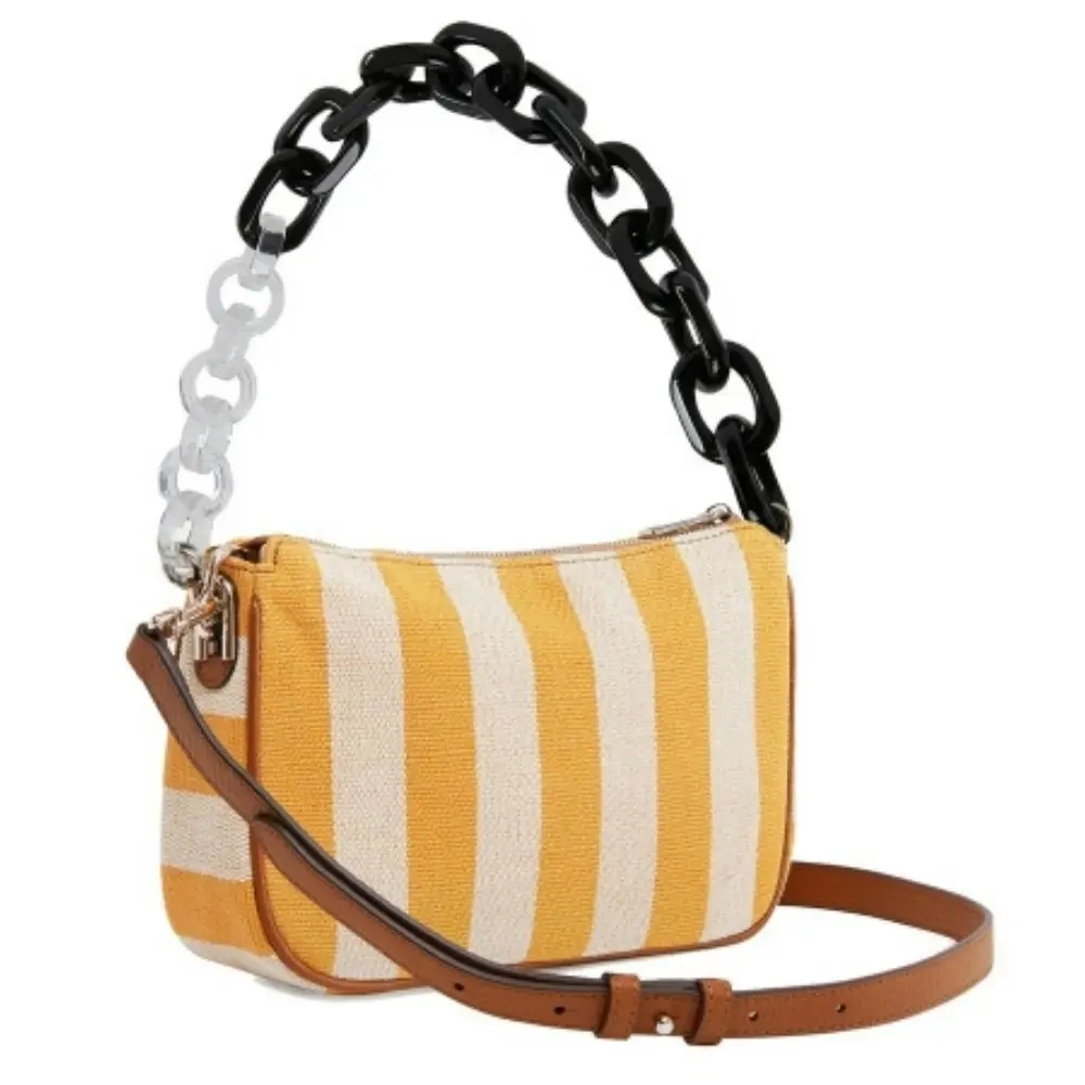 Furla 'moon' Shoulder Bag - Burnt Yellow