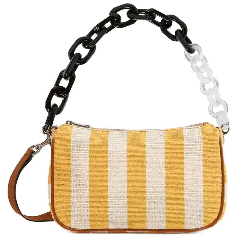 Furla 'moon' Shoulder Bag - Burnt Yellow