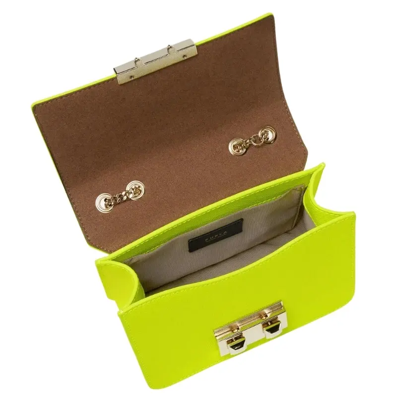 Furla Bella Mini Crossbody Bag - Neon Yellow