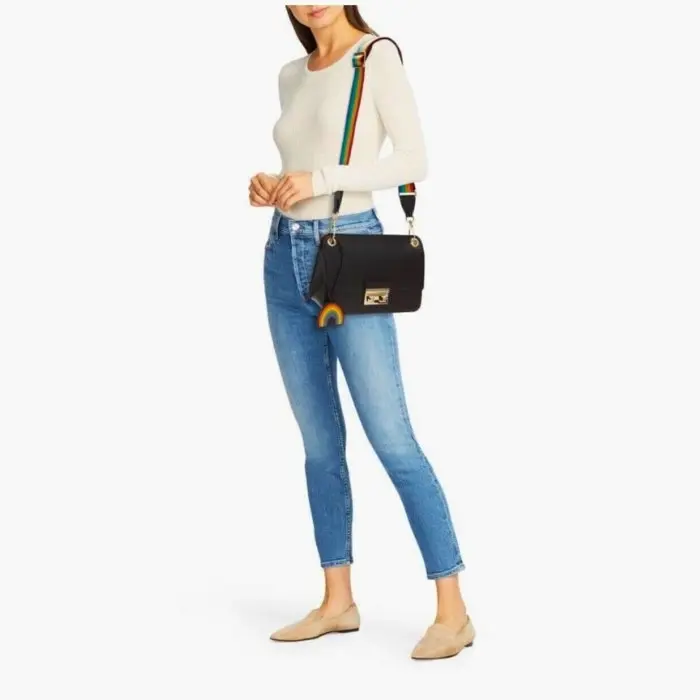 Furla Bella Small Crossover Bag - Nero Multicolour