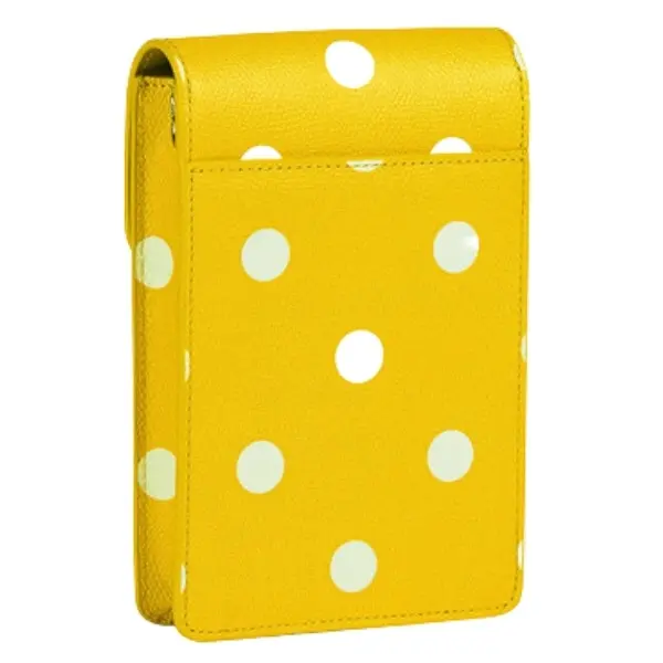 Furla Metropolis Mini Vertical Crossbody Bag - Polline Yellow Polkadot