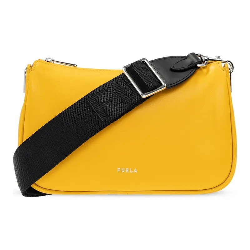 Furla Moon Small Shoulder Bag - Polline Nero