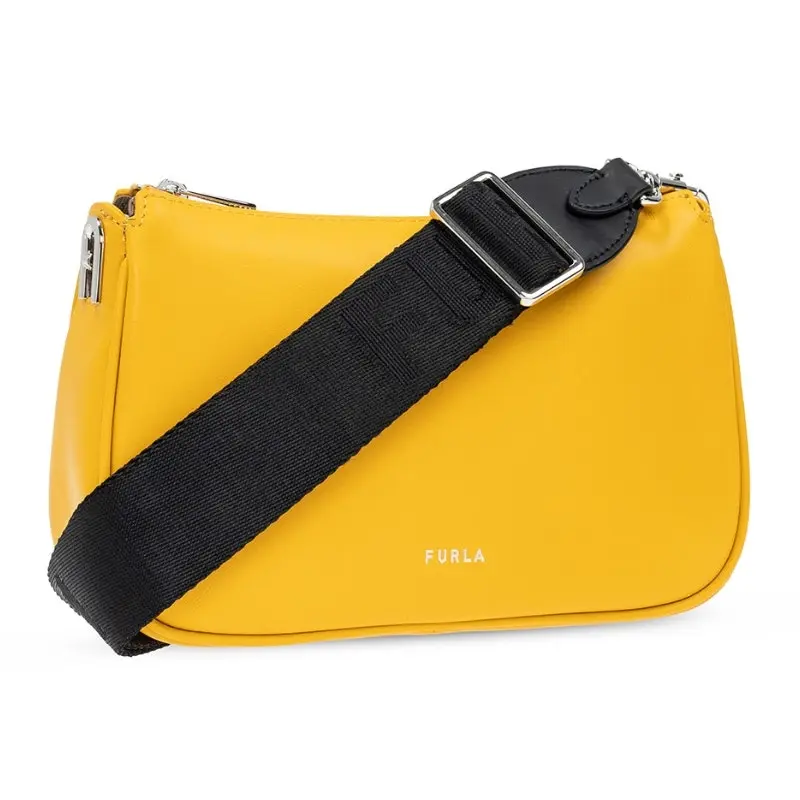 Furla Moon Small Shoulder Bag - Polline Nero