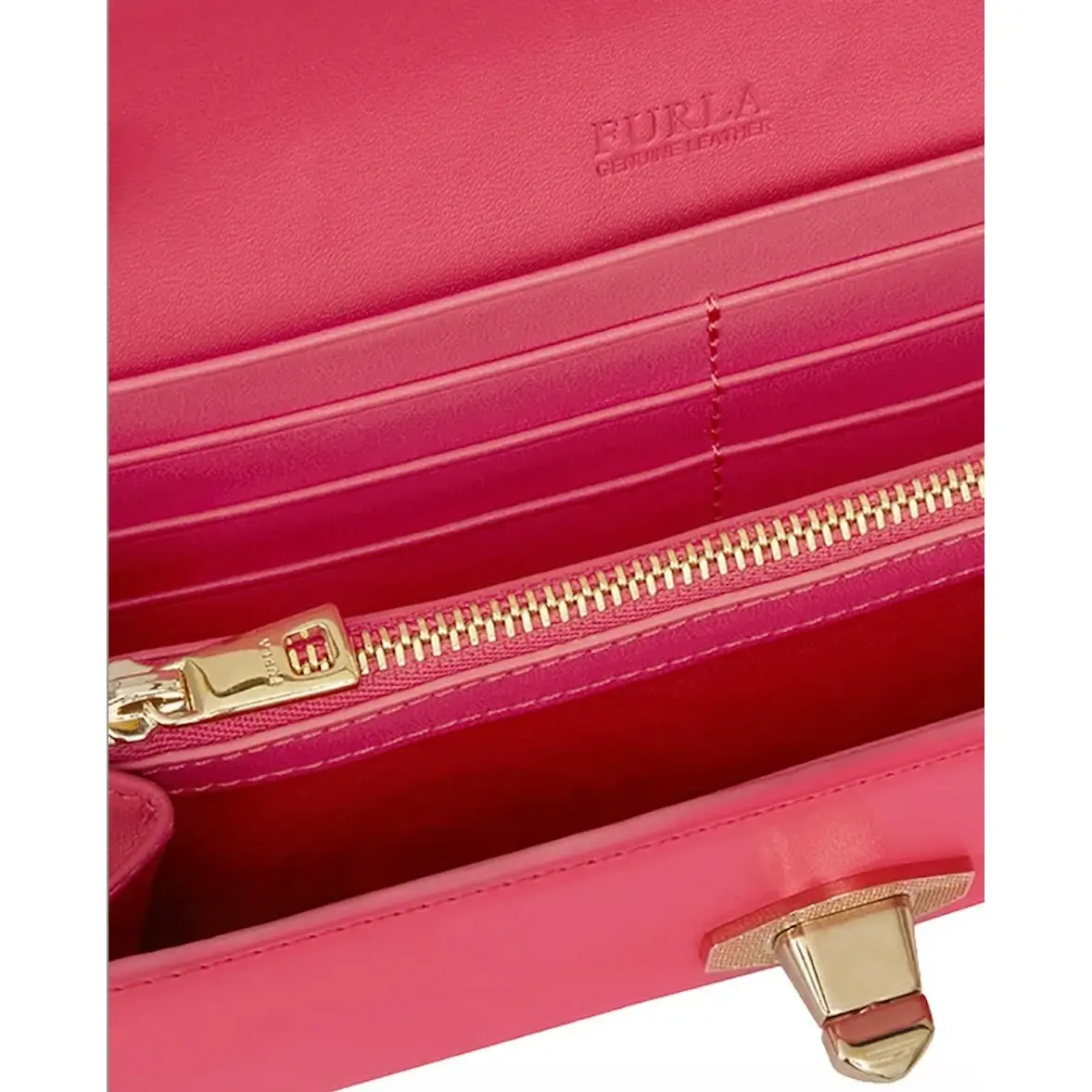 Furla Eye Large Chain Wallet - Lipstick