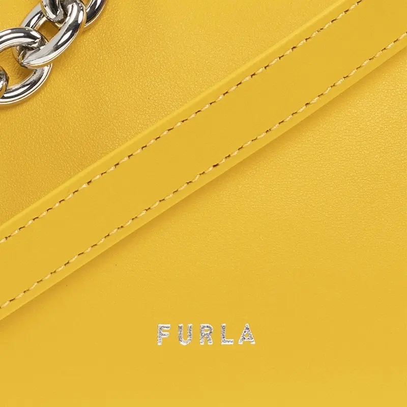 Furla Moon Small Shoulder Bag - Polline Yellow