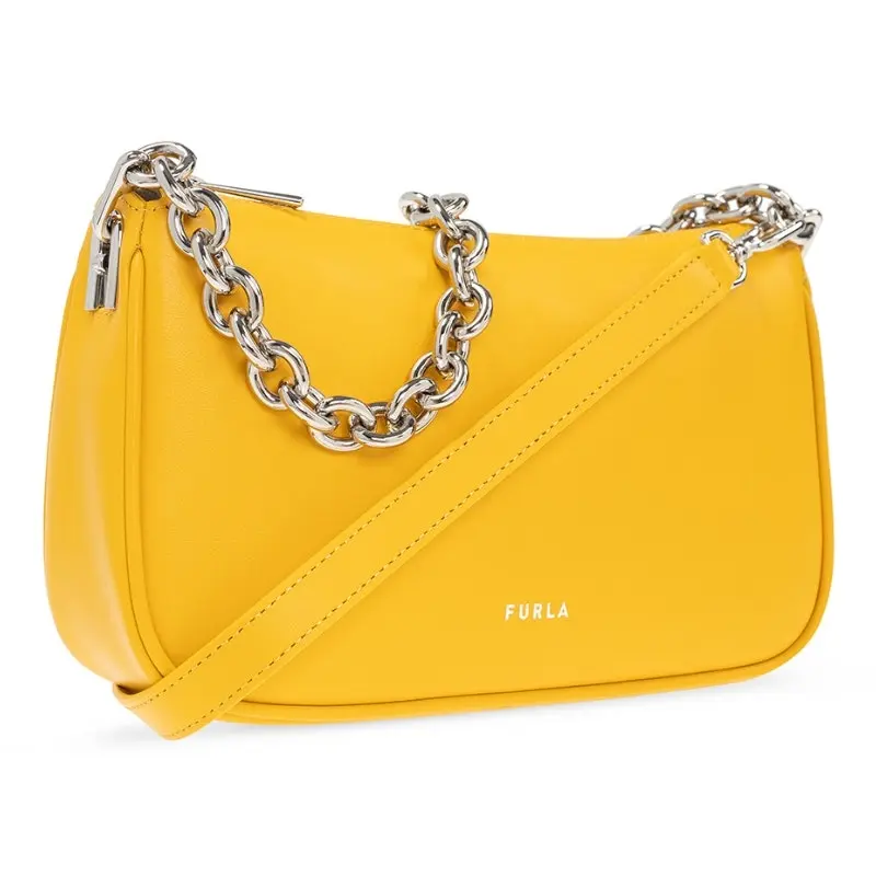 Furla Moon Small Shoulder Bag - Polline Yellow