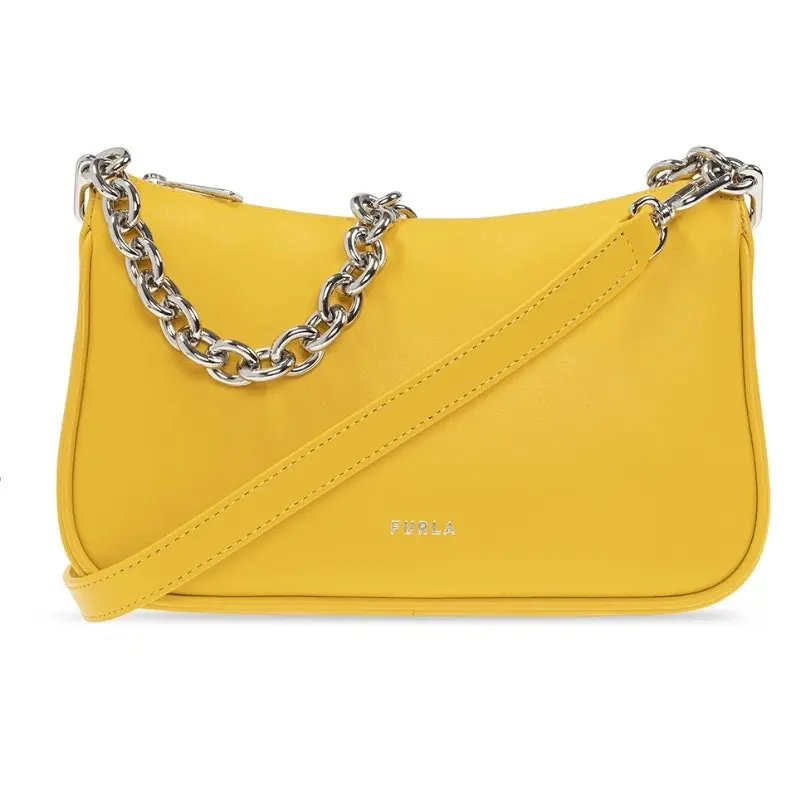 Furla Moon Small Shoulder Bag - Polline Yellow