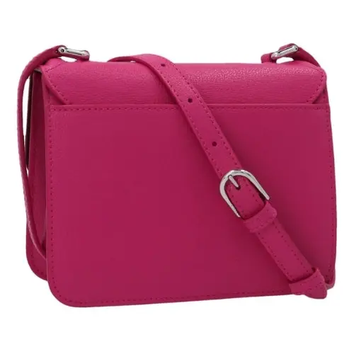 Furla Villa Mini Leather Crossbody Bag - Peonia Fuxia